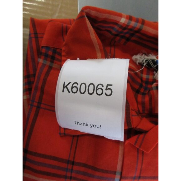 VINTAGE Val Mark Shirt Large Sanforized Button Up Plaid 70s Rockabilly * - Picture 15 of 15